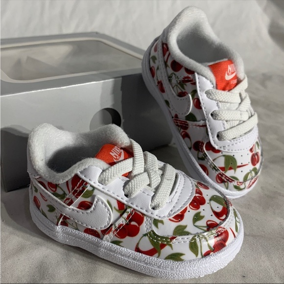 Nike Air Force 1 Crib SE Sneakers Limited Edition Cherries Infant Unisex 2C/3C - Picture 5 of 6